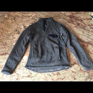 Men’s Patagonia feather grey fleece pullover
